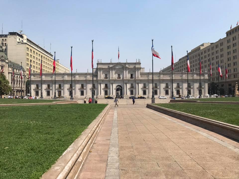 Palácio La Moneda em Santiago do Chile Palácio La Moneda em Santiago do Chile