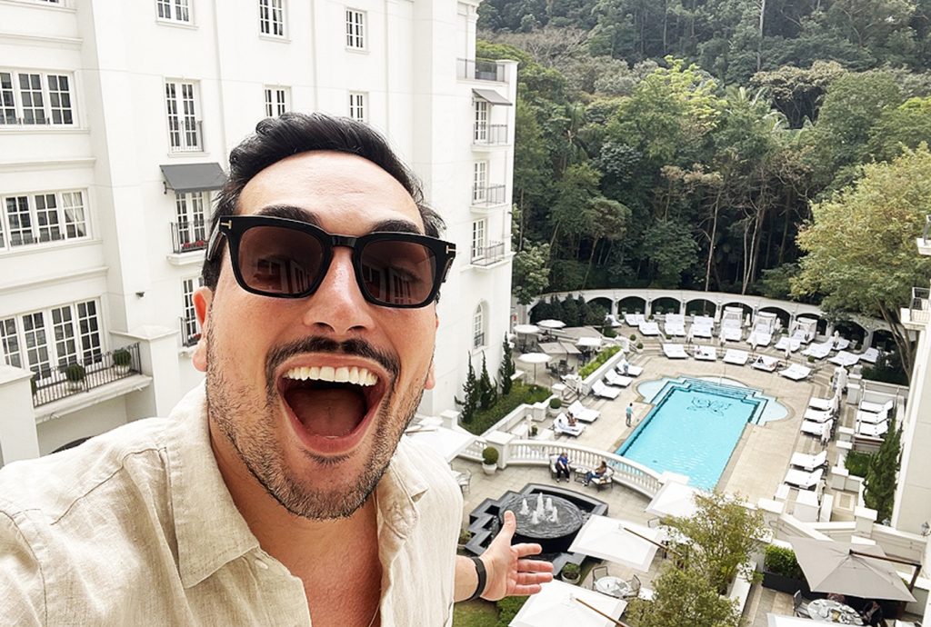 Lucas Estevam no Palácio Tangará