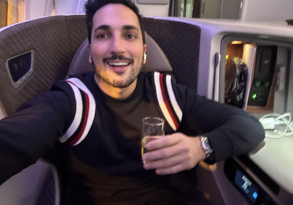 Como é a classe executiva da Singapore Airlines