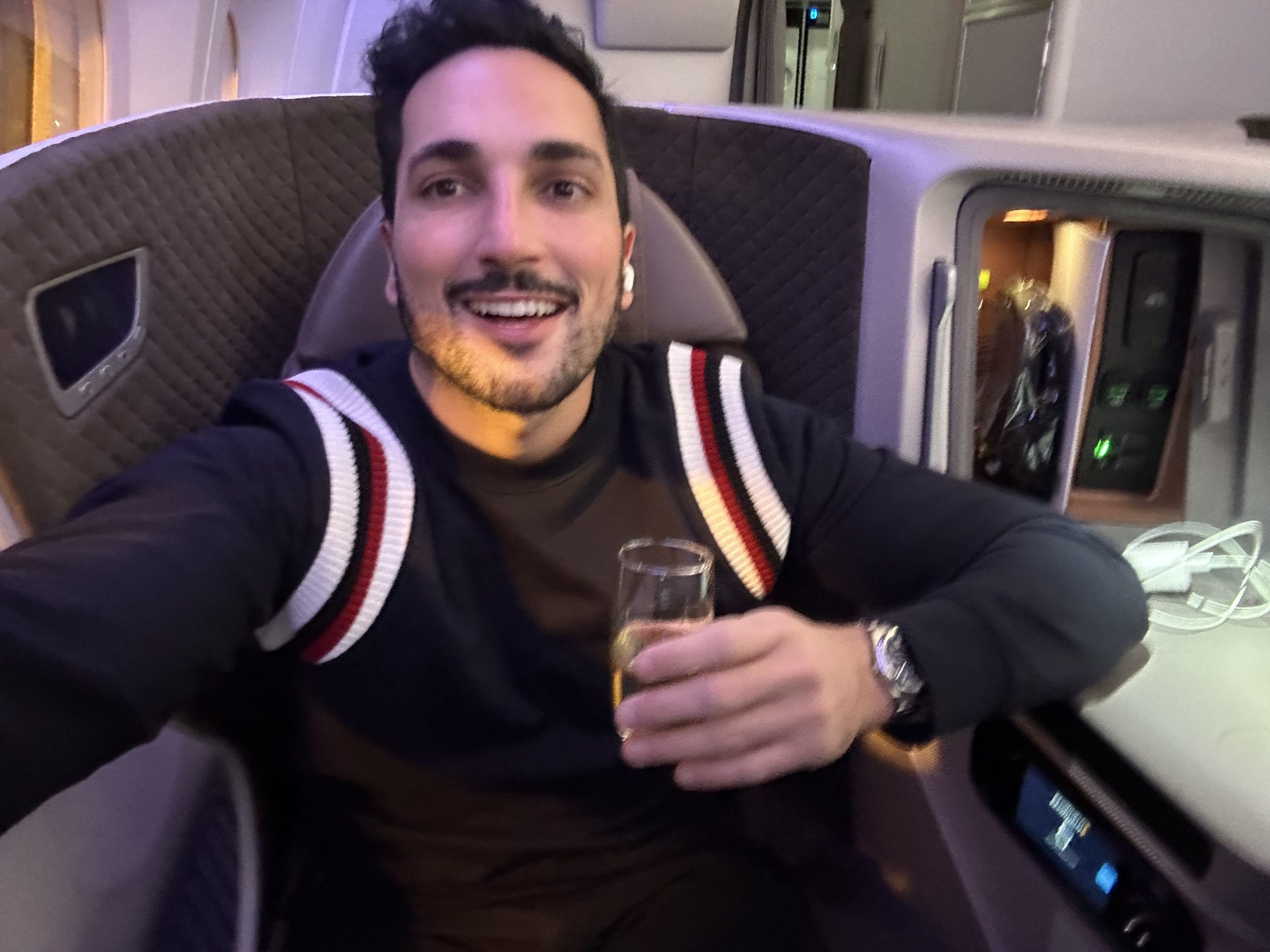 Como é a classe executiva da Singapore Airlines