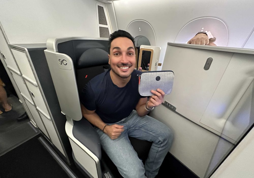 O que posso levar como souvenir do avião?