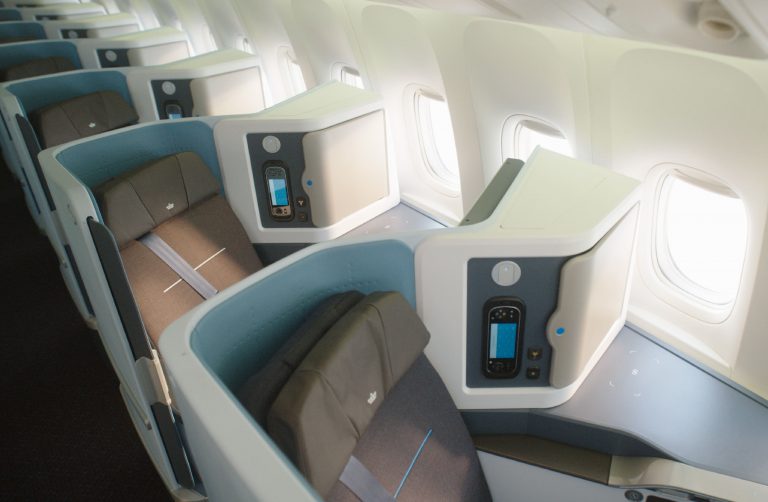 Novas cabines da KLM para voos de São Paulo a Amsterdã