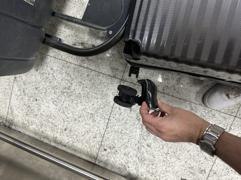 O que fazer se eu tiver a mala danificada durante a viagem?
