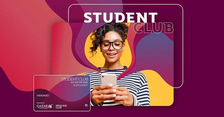 Conheça a tarifa de estudante da Qatar: o Student Club