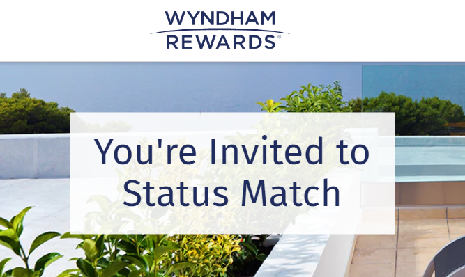 Wyndham Rewards nova campanha de status match