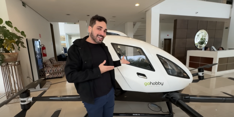 Drone humano – conheça o “carro voador” que chega ao Brasil em 2024