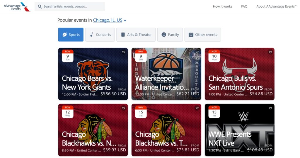 é possível trocar milhas por ingressos esportivos