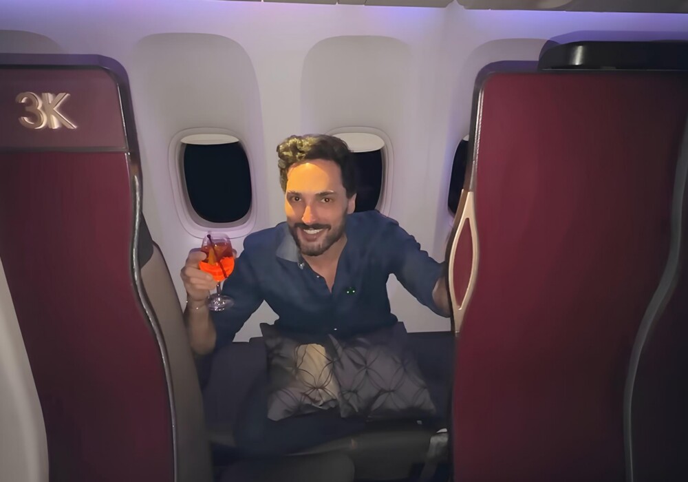 Voei na melhor executiva do mundo, mas quase fico de fora do voo