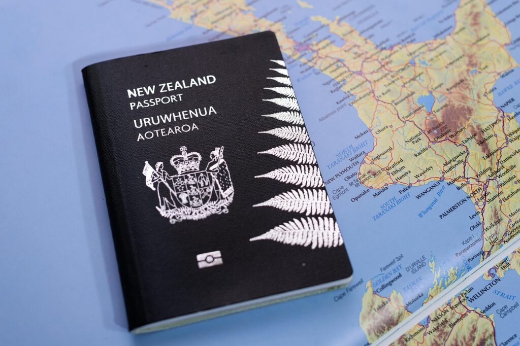 Principais cores dos passaportes